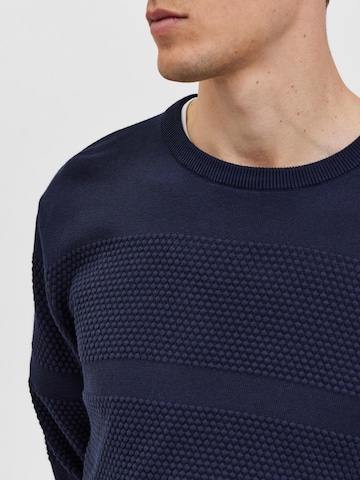 SELECTED HOMME Sweater 'Maine' in Blue