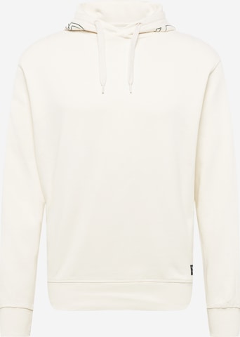 TOM TAILOR DENIM Sweatshirt in White: front