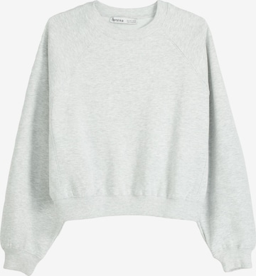 Sweat-shirt Bershka en gris : devant