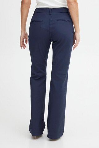 PULZ Jeans - Acampanado Pantalón 'Bindy' en azul