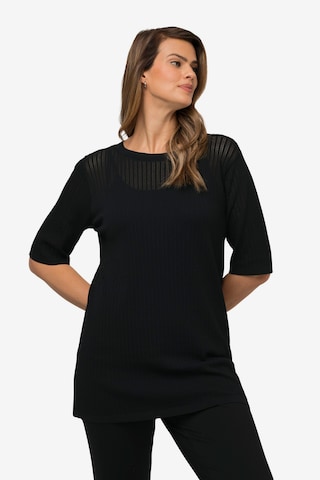 Pull-over Ulla Popken en noir : devant