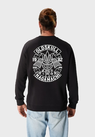 Oldskull Sweatshirt 'Rtrip Nagamurai' in Black: front