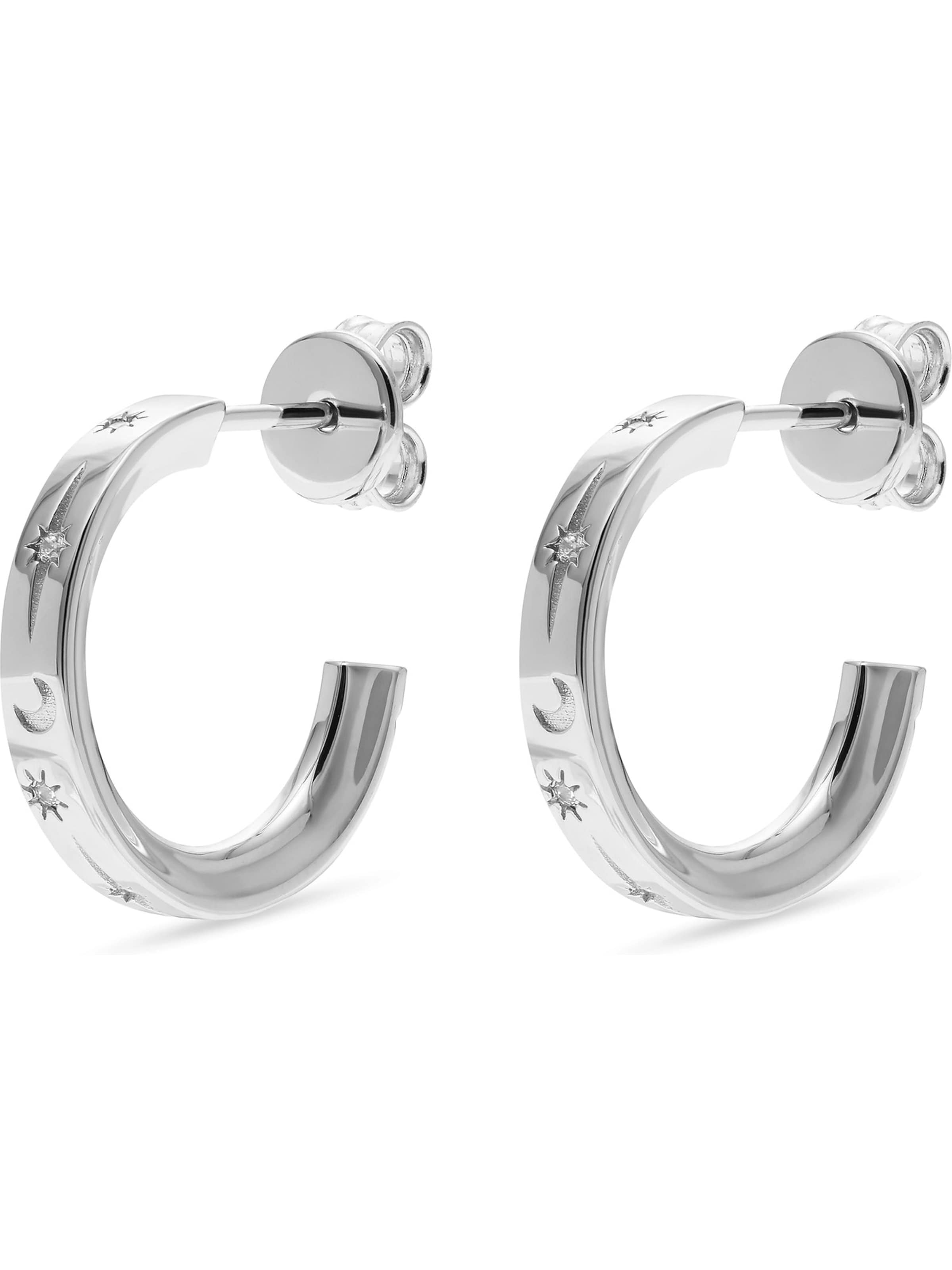 JETTE Ohrringe in Silber: Vorderseite