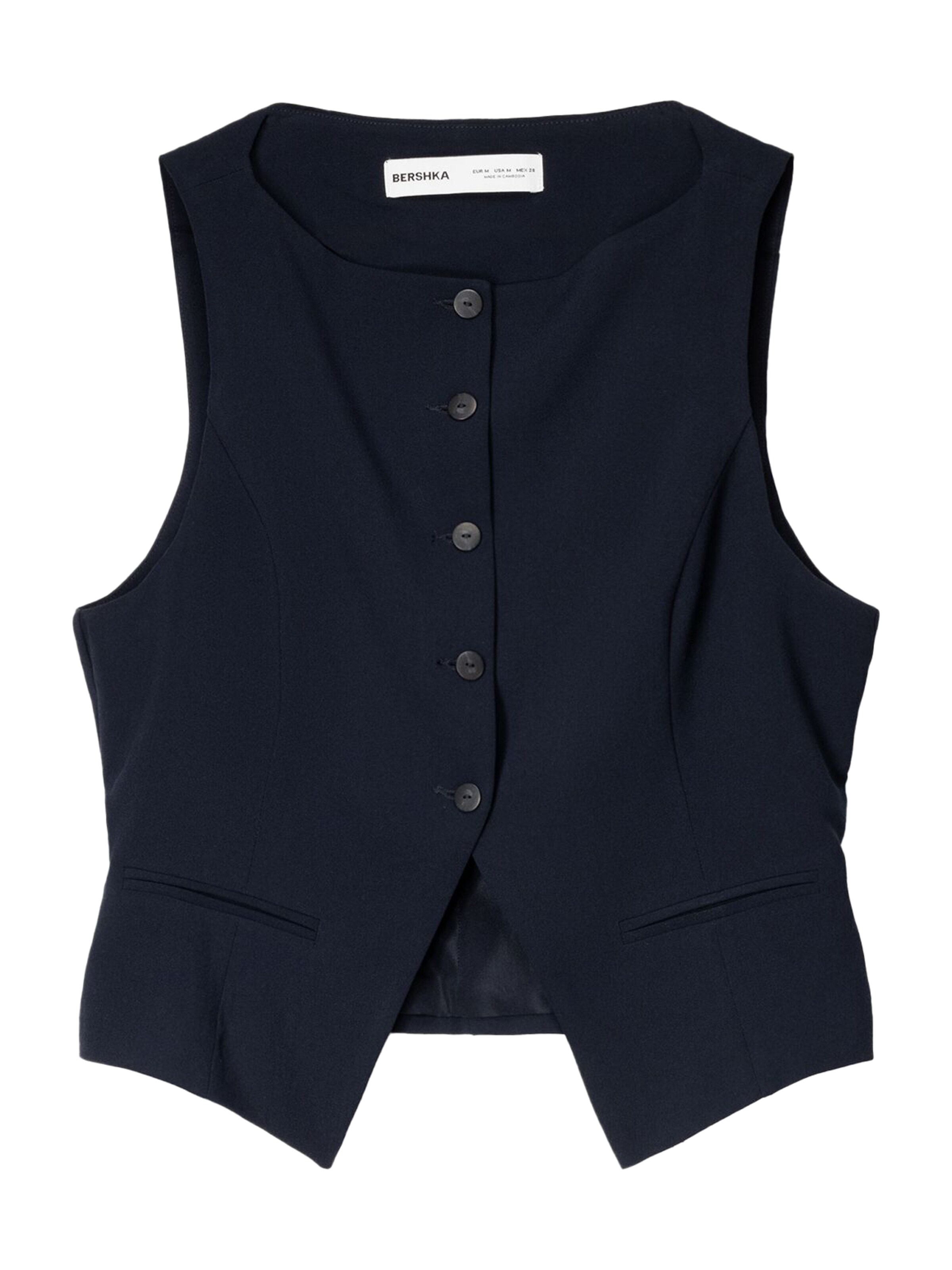 Gilet da completo di Bershka in blu: frontale