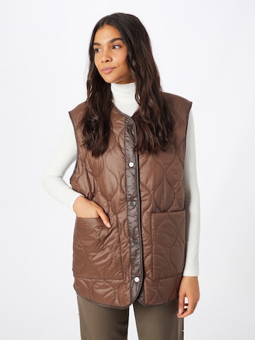 Gilet Monki en marron : devant