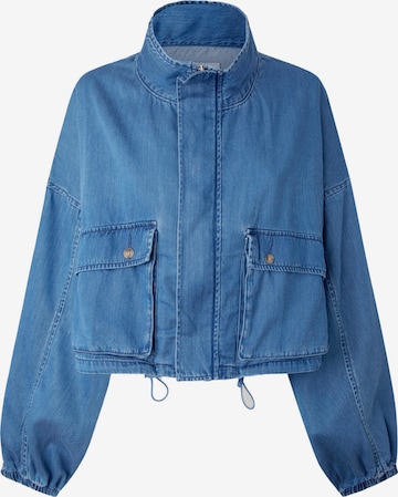 Pepe Jeans Between-Season Jacket 'EVIE' in Blue: front