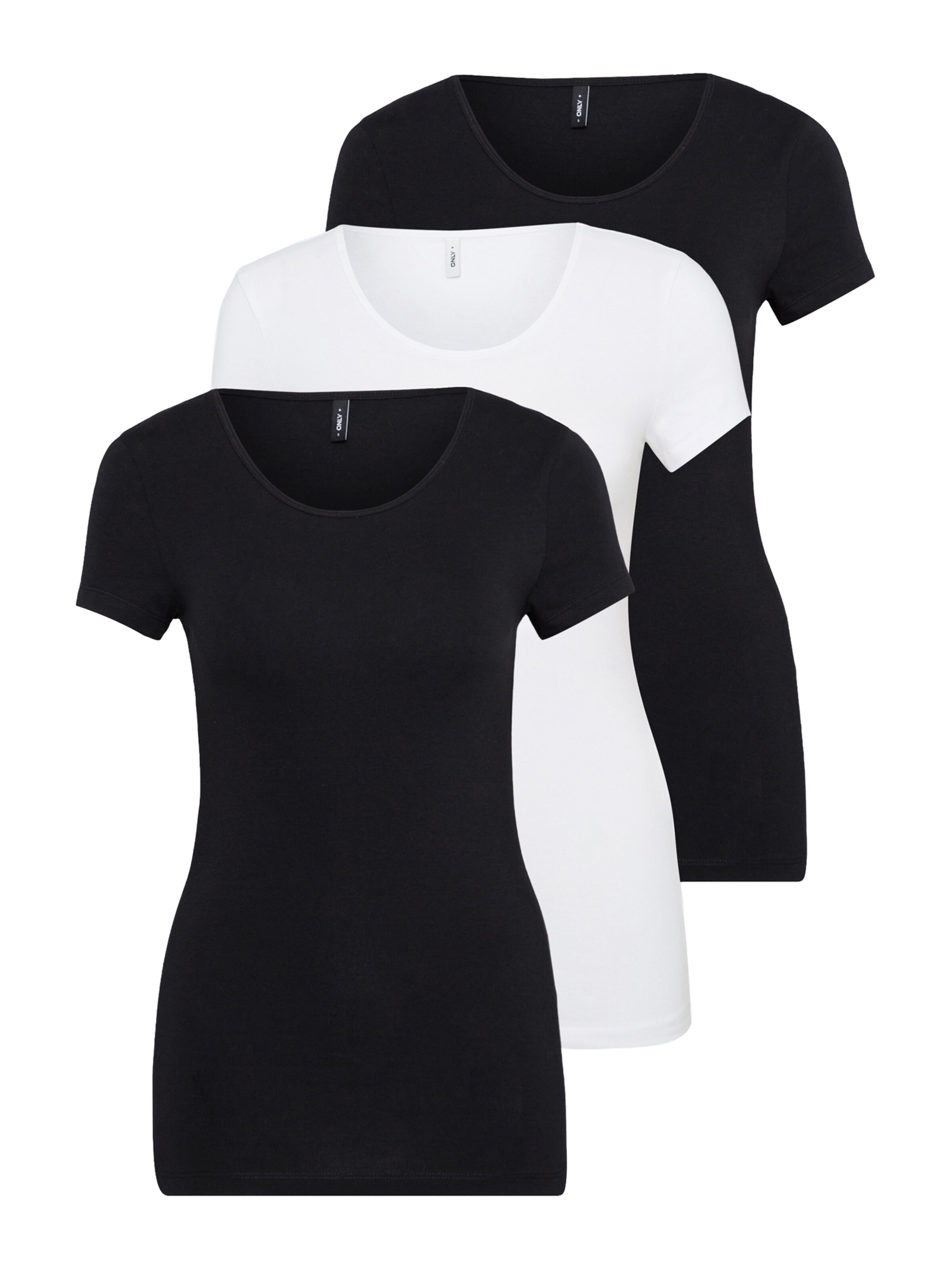 Only Tall Shirt 'ONLLIVE LOVE' in Black: front