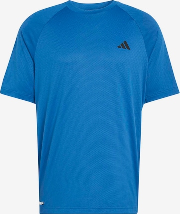 ADIDAS PERFORMANCE Toiminnallinen paita 'TECH ESS' värissä sininen: etupuoli