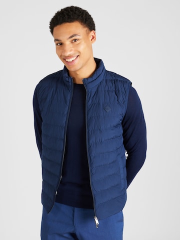 Gilet di Hackett London in blu: frontale