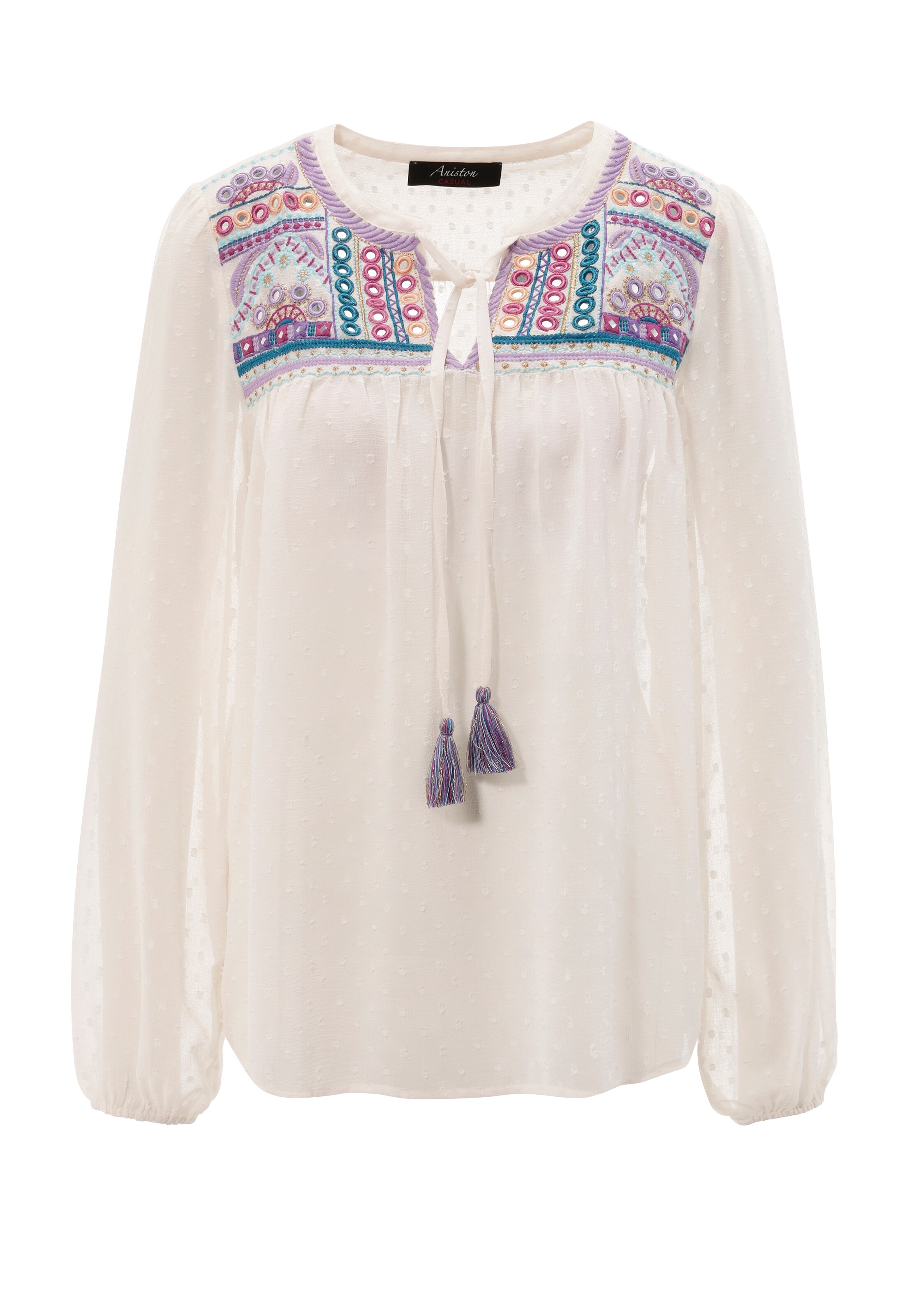 Aniston CASUAL Blouse in White: front