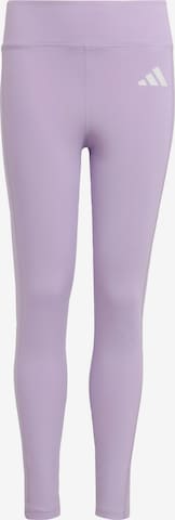 ADIDAS PERFORMANCE - Skinny Pantalón deportivo 'Optime Favorite' en lila: frente