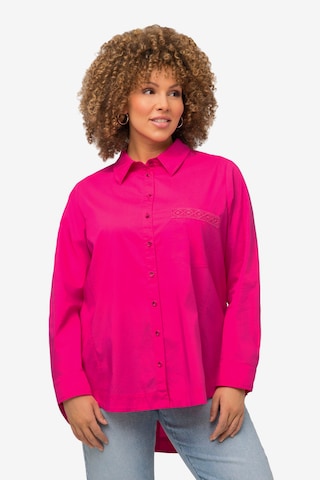 Ulla Popken Blouse in Roze: voorkant