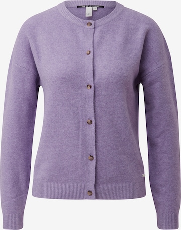 Cardigan QS en violet : devant