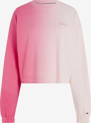 Tommy JeansSweater majica - bež boja: prednji dio