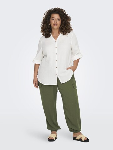 ONLY Carmakoma Loose fit Cargo Pants in Green