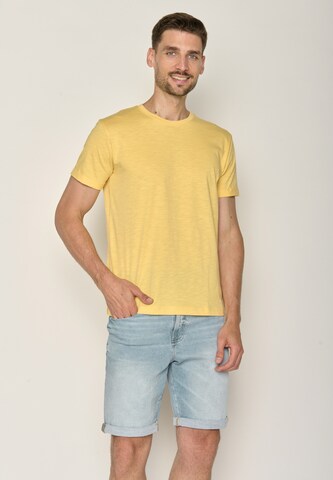 T-Shirt GREENBOMB en jaune : devant