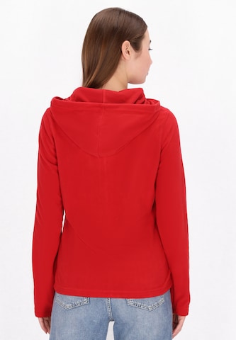 Veste en polaire swirly en rouge
