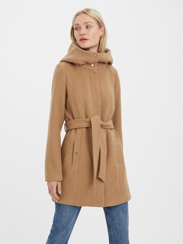 VERO MODA Between-Seasons Coat in Brown: front