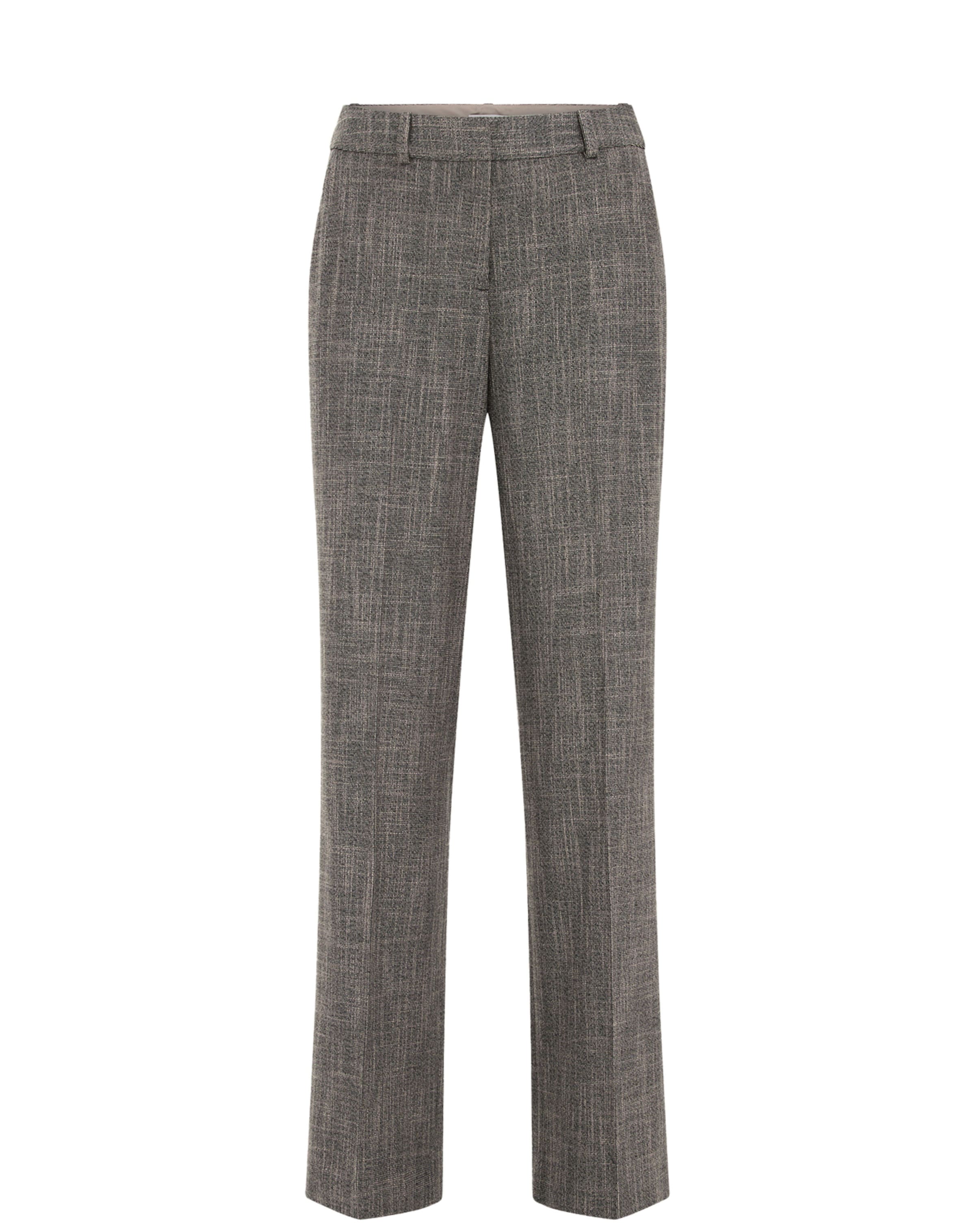 WE Fashion Slimfit Pantalon in Zwart: voorkant
