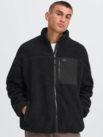 !Solid Fleece jacket 'MCWALTHER' in Black: front