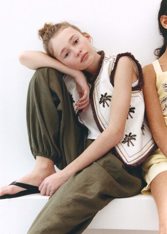 MANGO KIDS Vest 'Palmi' in Beige