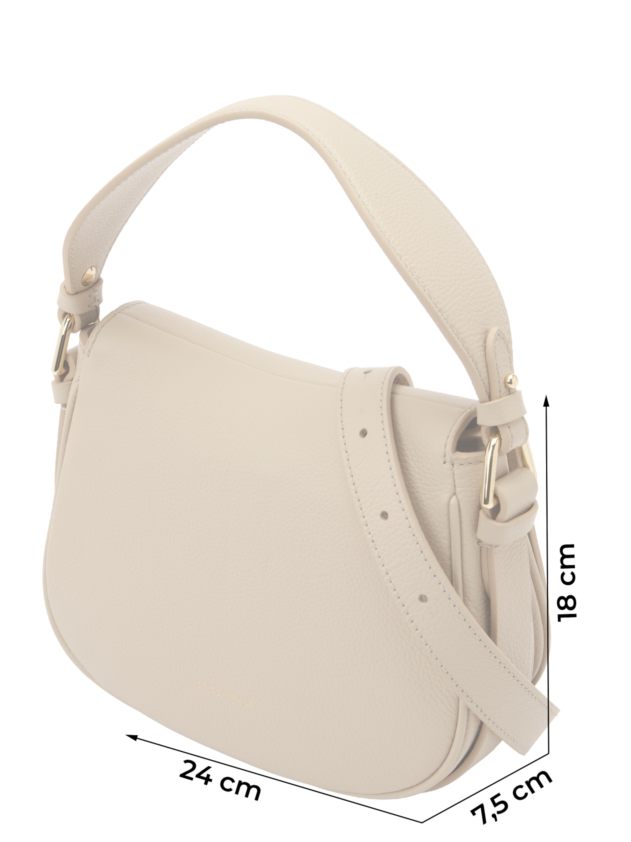 Coccinelle Shoulder Bag 'MAVERY' in Beige