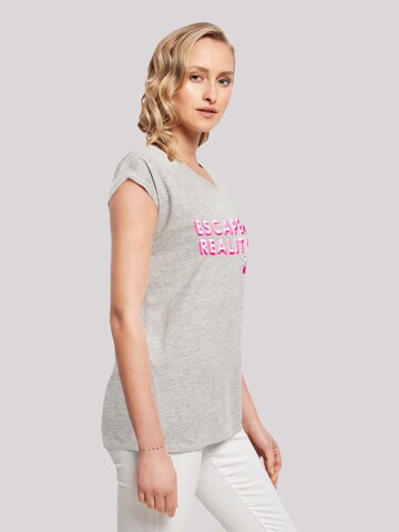 T-shirt 'Alice im Wunderland Escape Reality' F4NT4STIC en gris