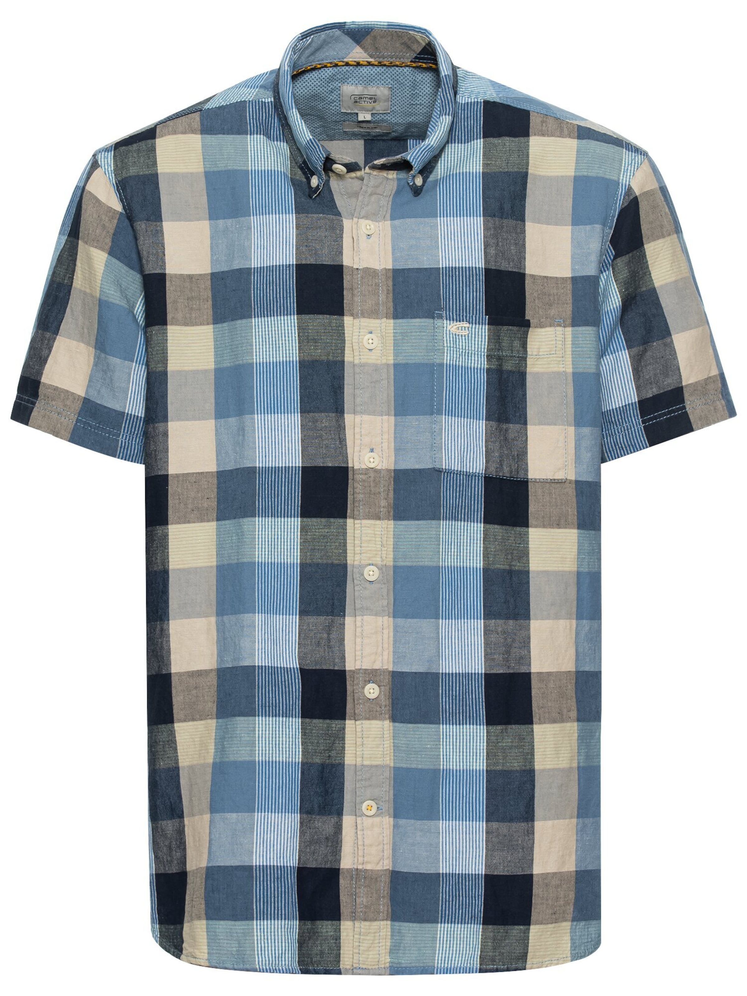 CAMEL ACTIVE Regular Fit Hemd in Blau: Vorderseite