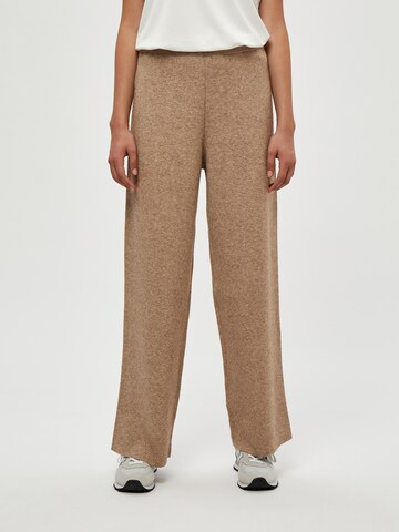 Wide Leg Pantalon 'Rosalia' Peppercorn en beige : devant