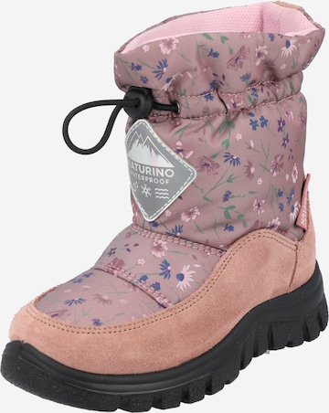 Bottes 'Varna' NATURINO en rose : devant