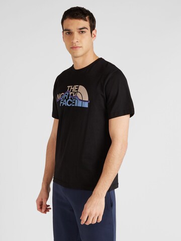 T-Shirt 'MOUNTAIN LINE' THE NORTH FACE en noir : devant