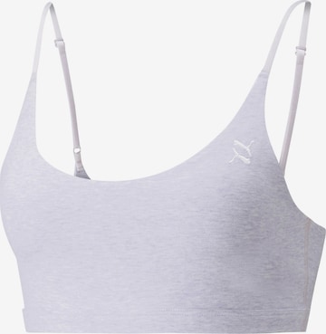 PUMA Bustier Sports-BH 'EXHALE' i grå: forside