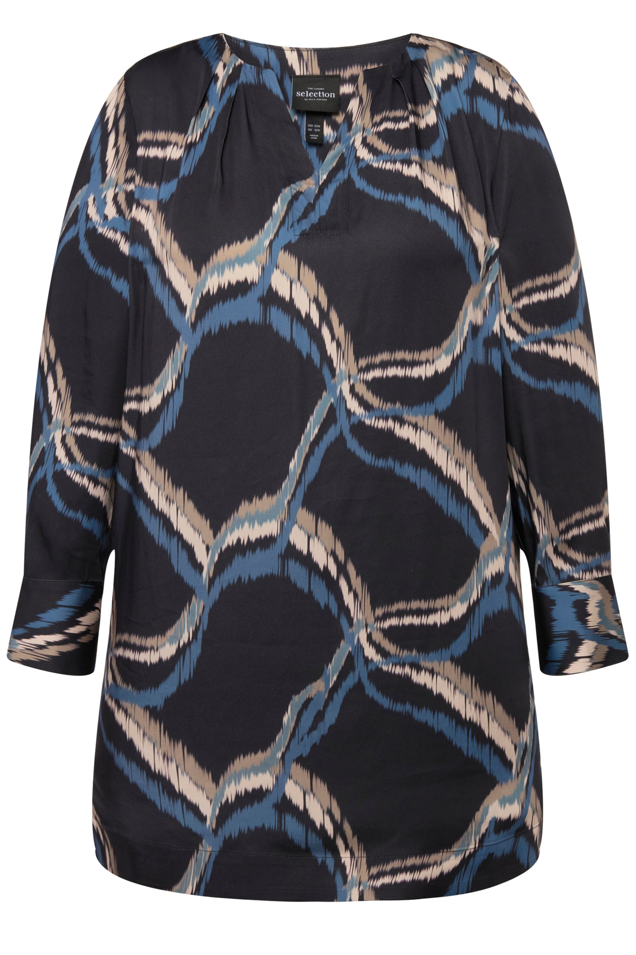 Ulla Popken Blouse in Blue: front