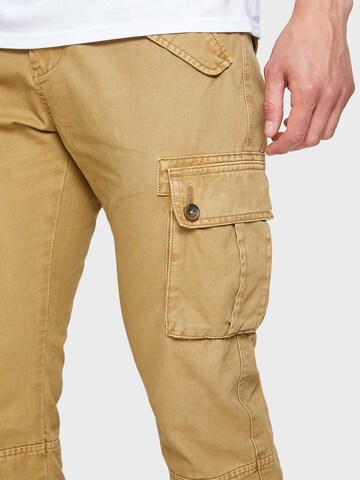 Threadbare Tapered Cargo Pants 'Corez' in Beige