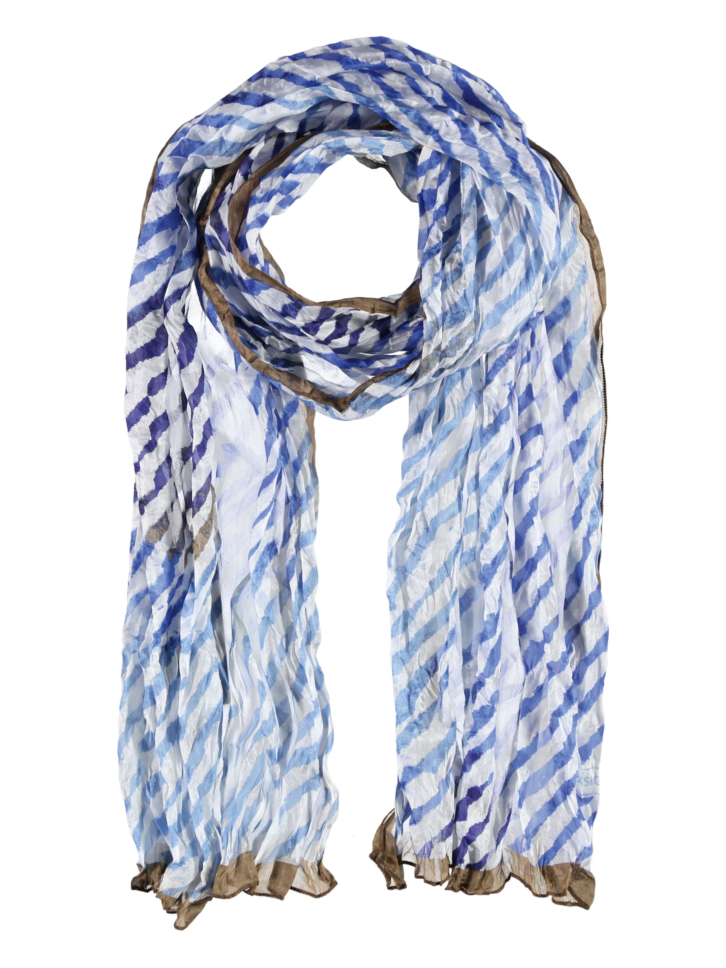 Passigatti Tuch 'Crushed Look'‌‌‌‌‌‌‌‌‌ in Blau: Vorderseite