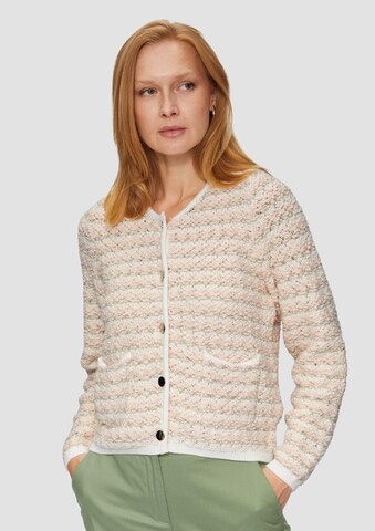 s.Oliver BLACK LABEL Gebreid vest in Beige: voorkant