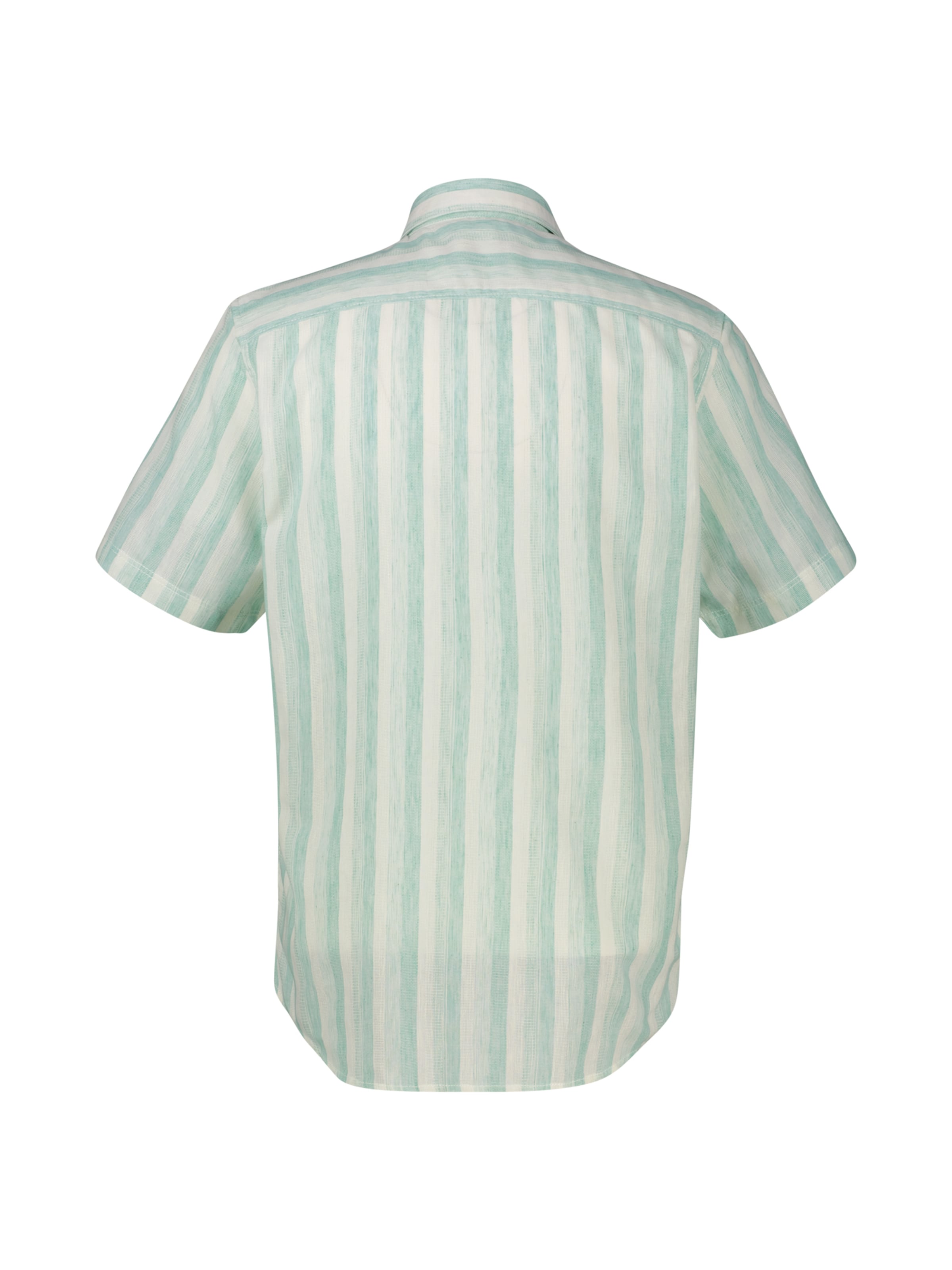 LERROS Regular Fit Gestreiftes Kurzarmhemd, atmungsaktiv in Grün