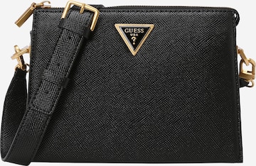 GUESS - Mala de ombro 'Lossie' em preto: frente