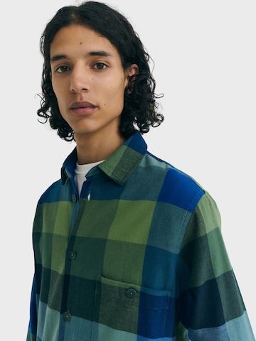 Thinking MU Regular fit Button Up Shirt 'Theo' in Green