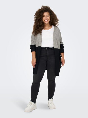 ONLY Carmakoma Knit Cardigan in Grey