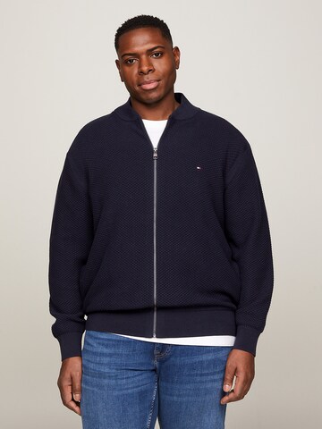 Tommy Hilfiger Big & Tall Gebreid vest in Blauw: voorkant