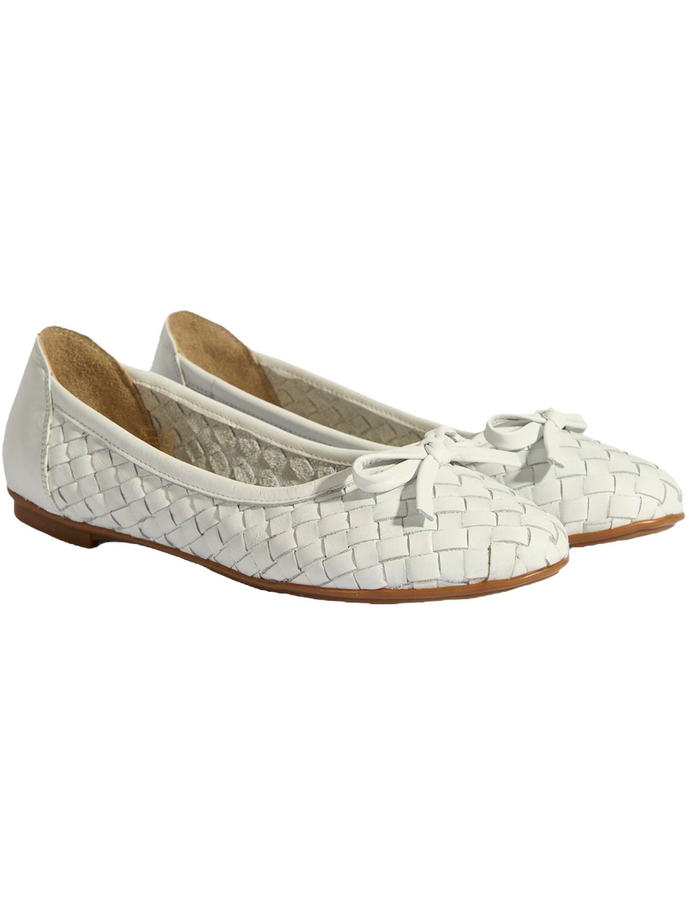 Desa Ballet Flats 'Ballettschuhe' in White
