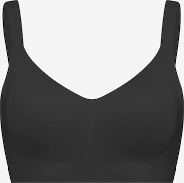 cfab (formerly creamy fabrics) Bra 'Seamless Compact Push-Up BH' in Black: front