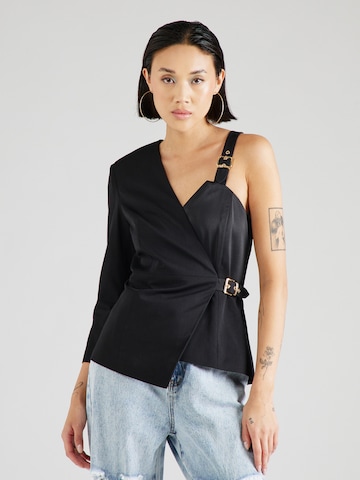 Hoermanseder x About You Blouse in Zwart: voorkant