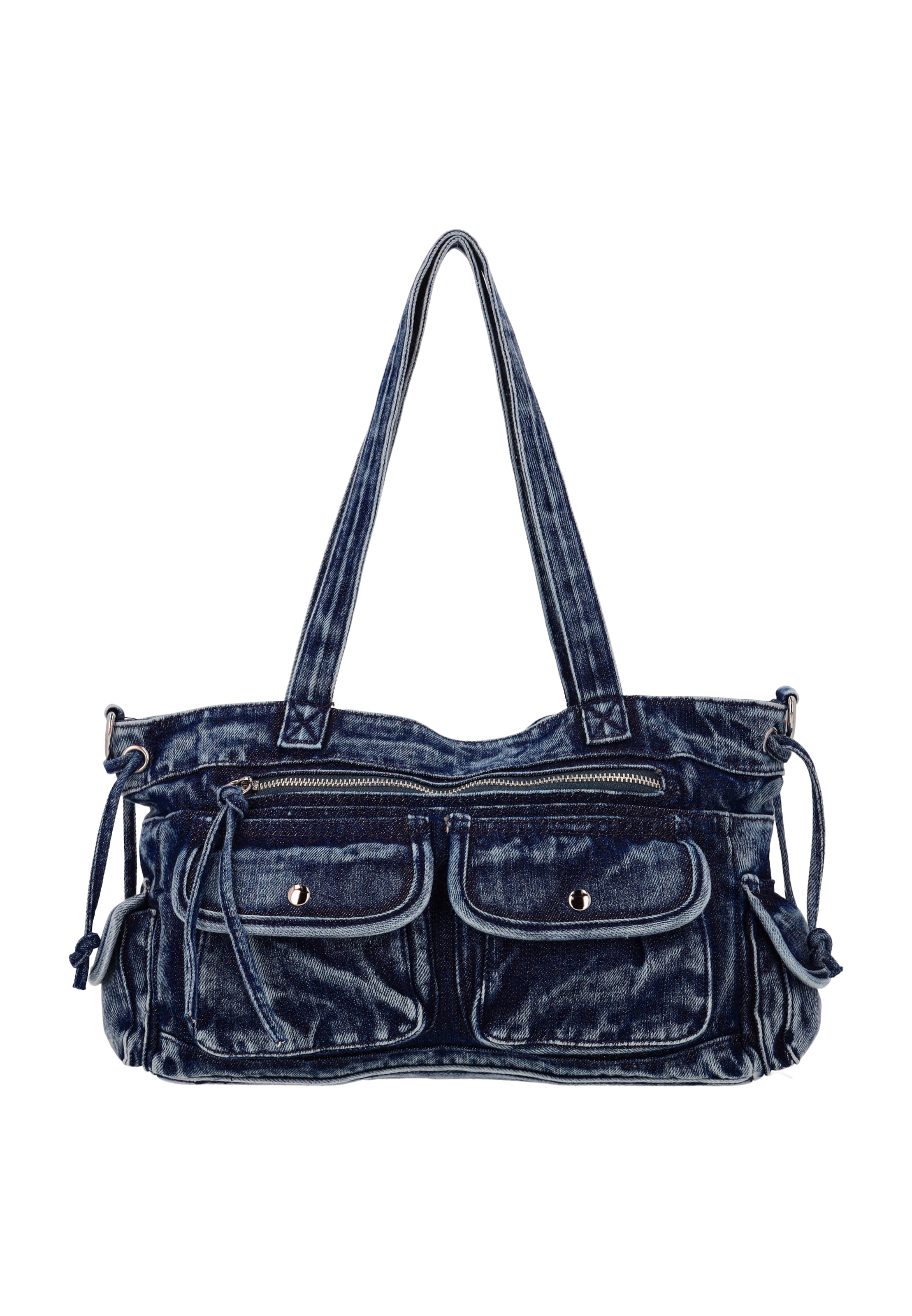 myMo ROCKS - Mala de ombro em azul: frente