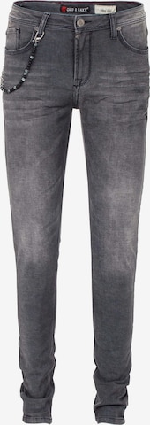 CIPO & BAXX Slim fit Jeans 'Rick' in Grey: front