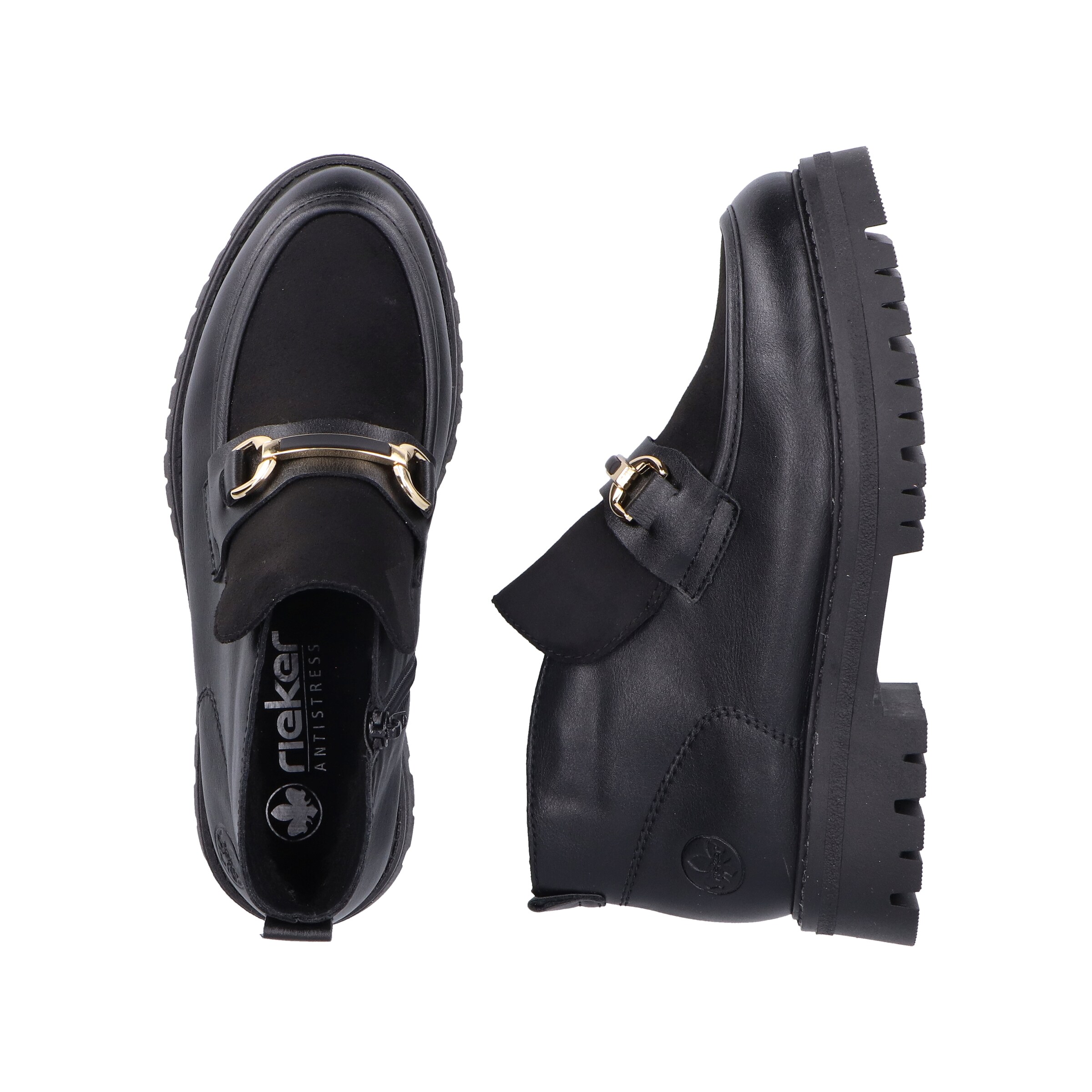 Rieker Slipper in Schwarz