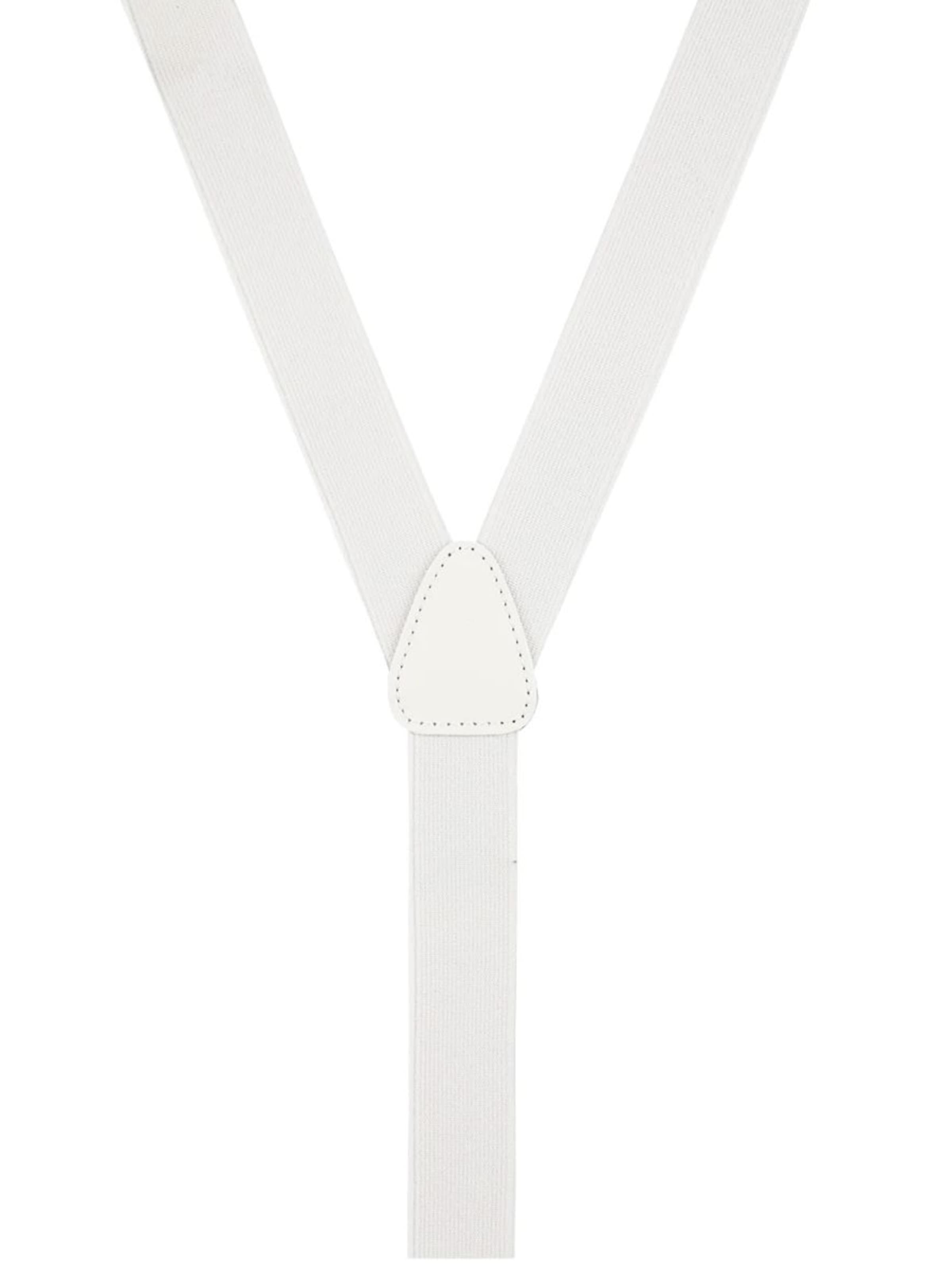 Bretelles de pantalon Profuomo en blanc
