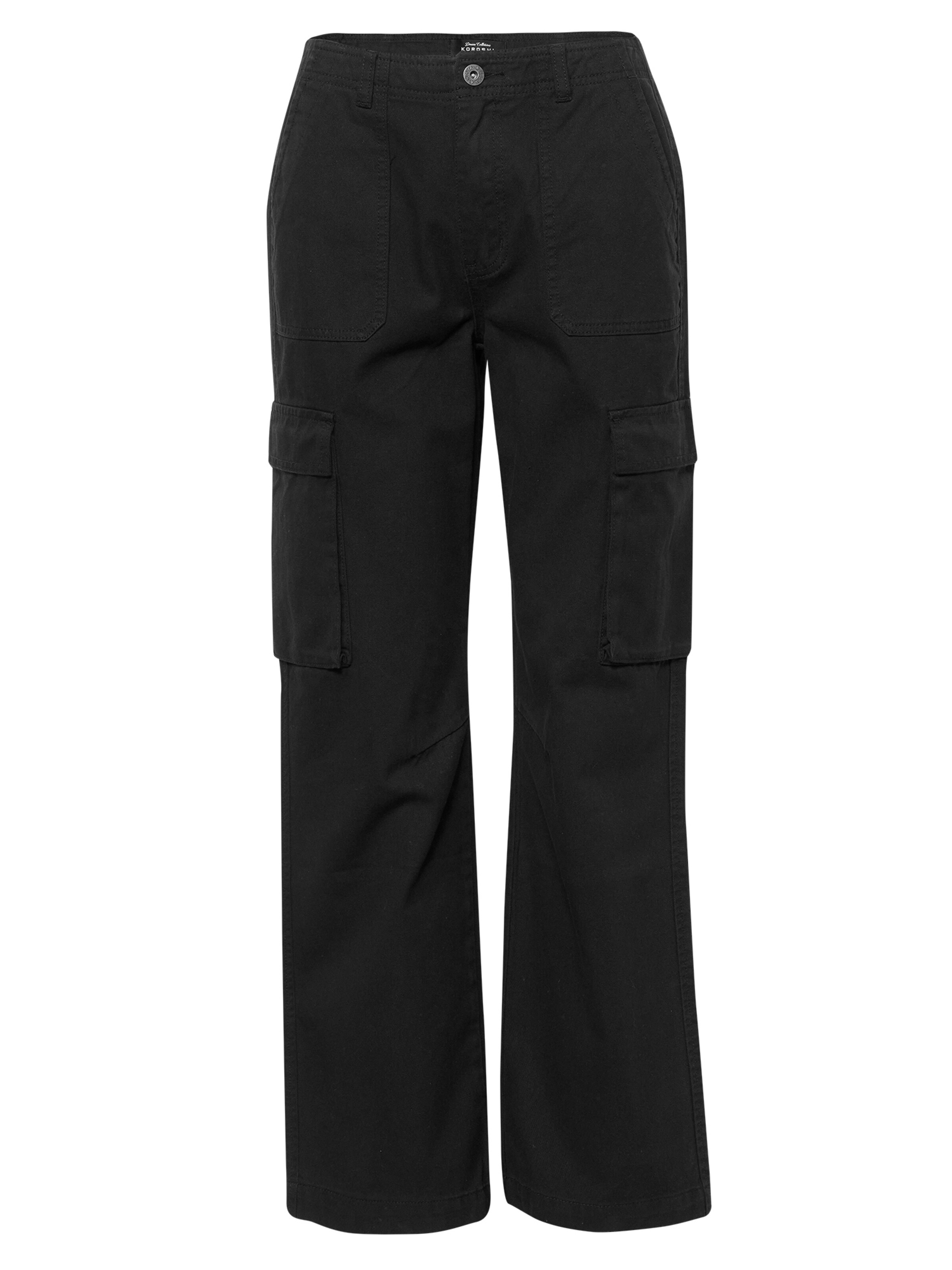 melns KOROSHI Standarta Kargo džinsi: no priekšpuses