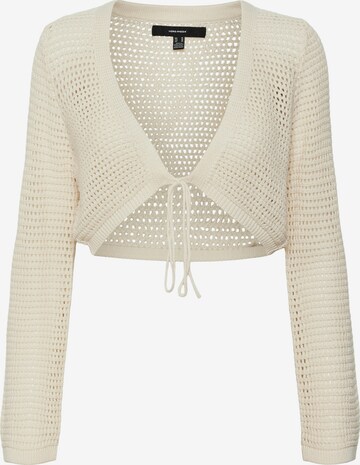 VERO MODA Gebreid vest 'Madera' in Beige: voorkant